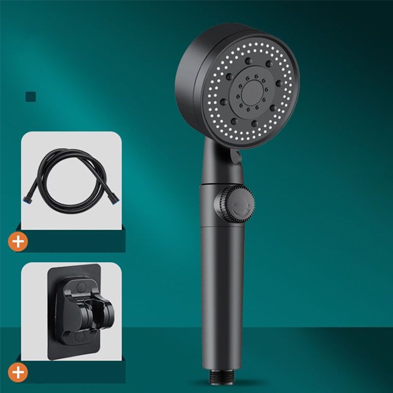 Sikunuo | Contemporary Shower Head Combo Hand Shower Plastic Wall Mount Black Shower Head