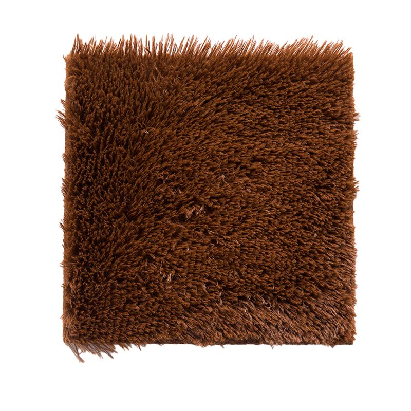 Sikunuo | Bedroom Carpet Tiles Solid Square Shag Stain Resistant Carpet Tiles