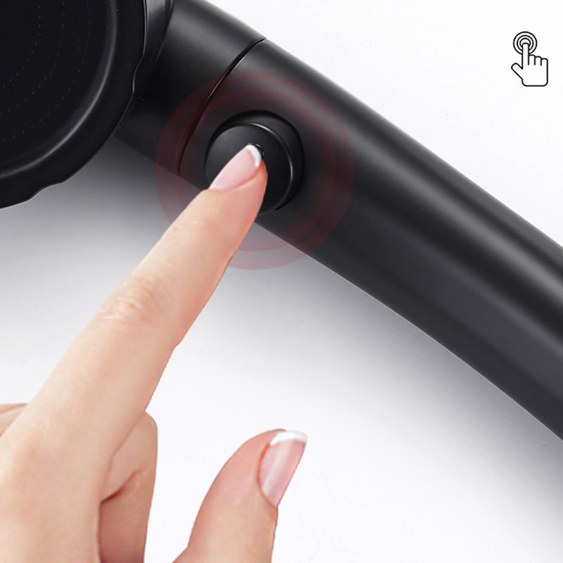 Sikunuo | Contemporary Shower Head Round Handheld Shower Head Combination in Black