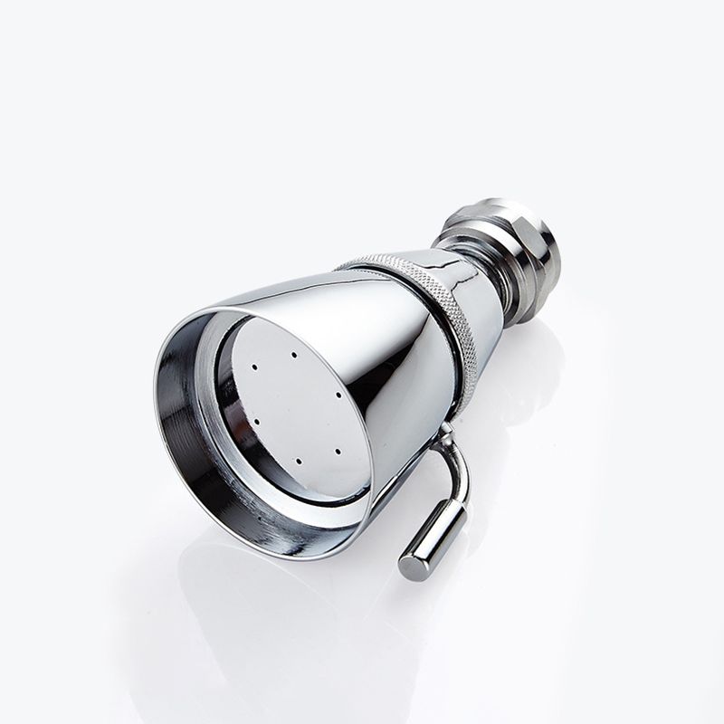 Sikunuo | Round shower head made of stainless steel in silver wall-mounted shower head