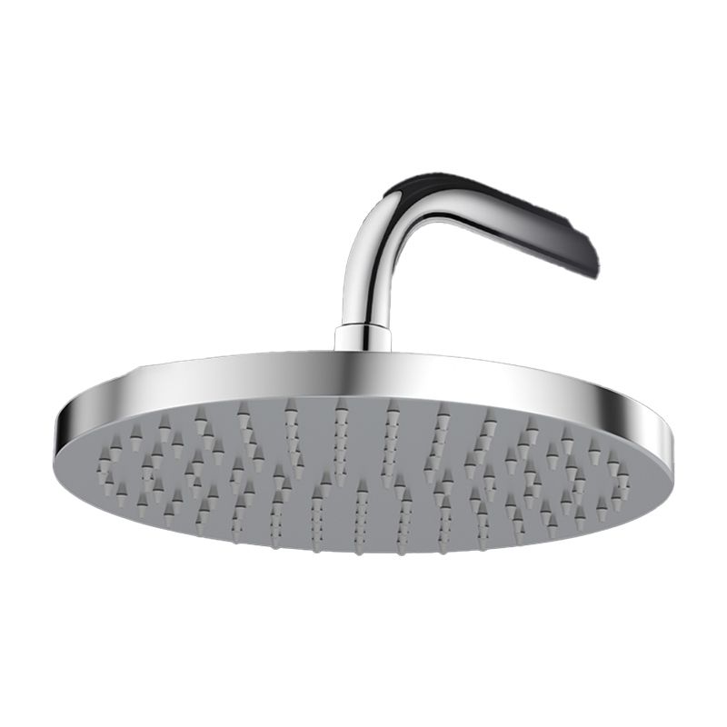 Sikunuo | Metal Shower Combo Contemporary Fixed Shower Head with Round and Rectangular Shape