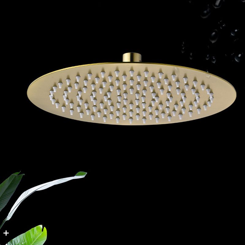 Sikunuo | Polished brass round fixed shower head stainless steel wall mounted shower head