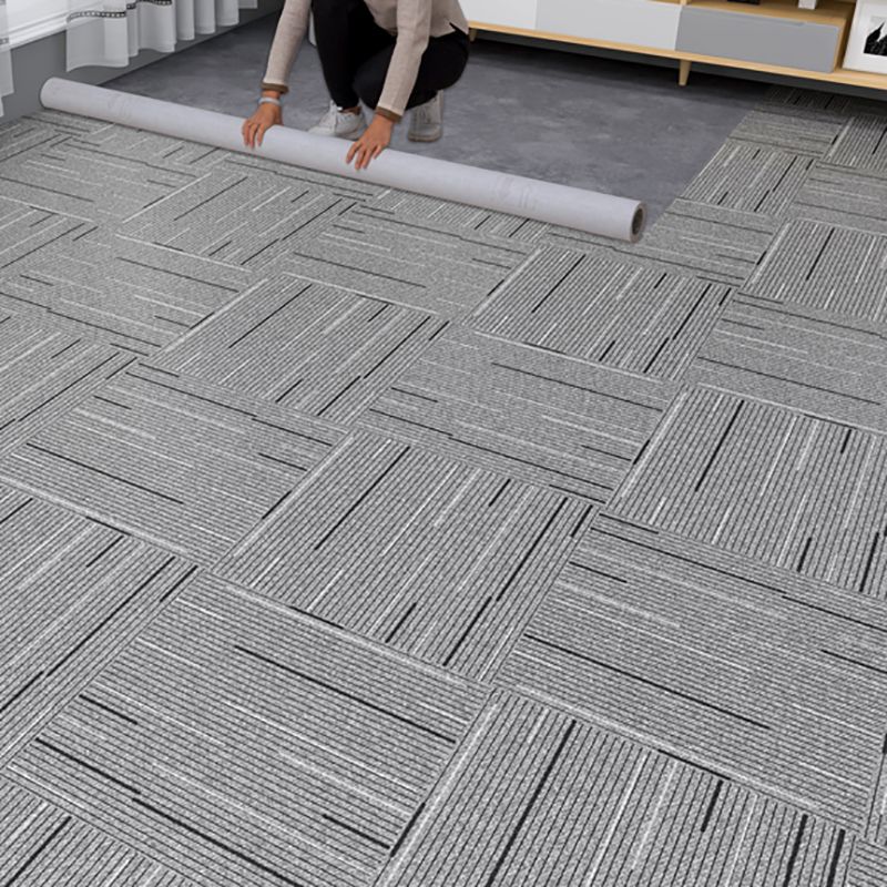 Sikunuo | Fabric Look Plastic Floor Square Edge Waterproof Floor Tile