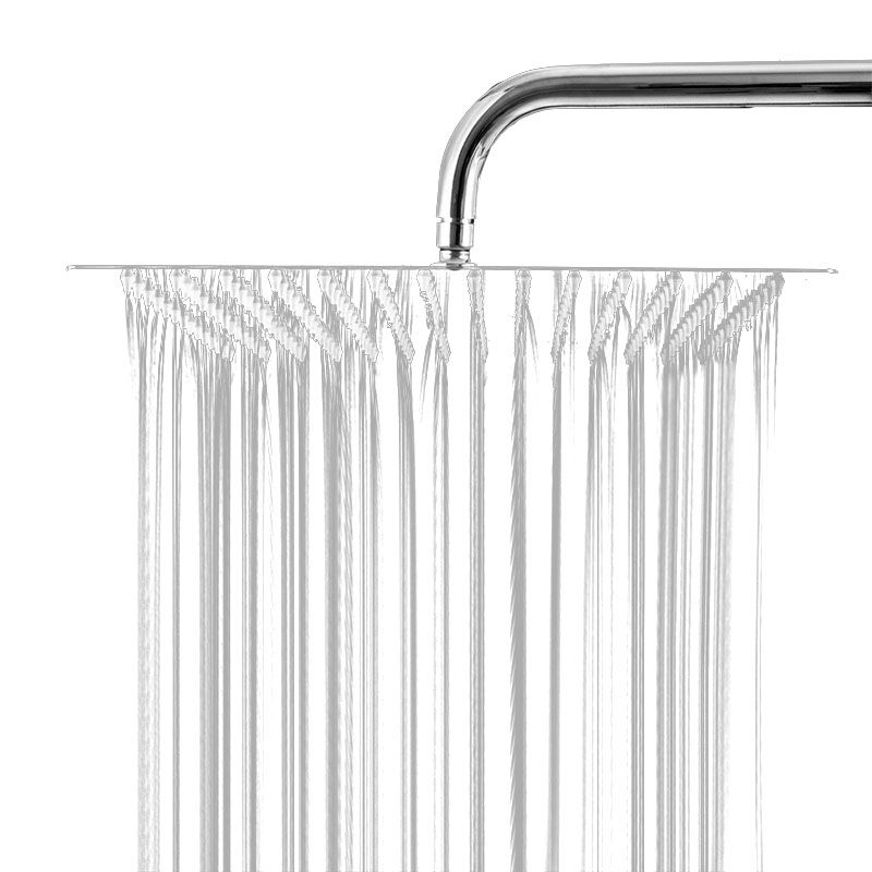 Sikunuo | Showerhead Square Wall Mounted Rain Spray Stainless Steel Showerhead