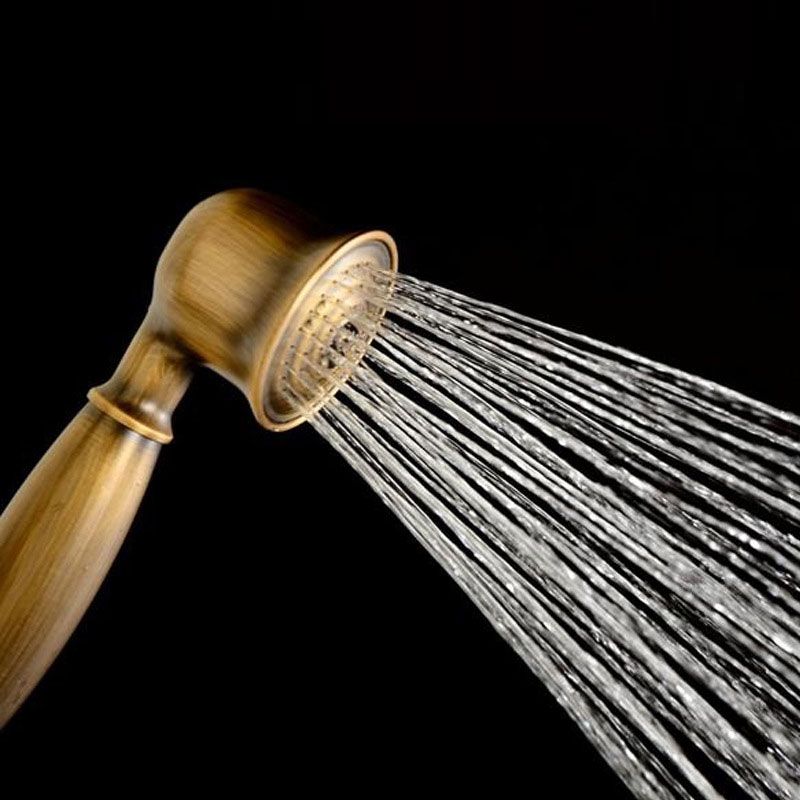 Sikunuo | All-Copper Single-Function Handheld Showerhead European Style Antique Rain Showerhead