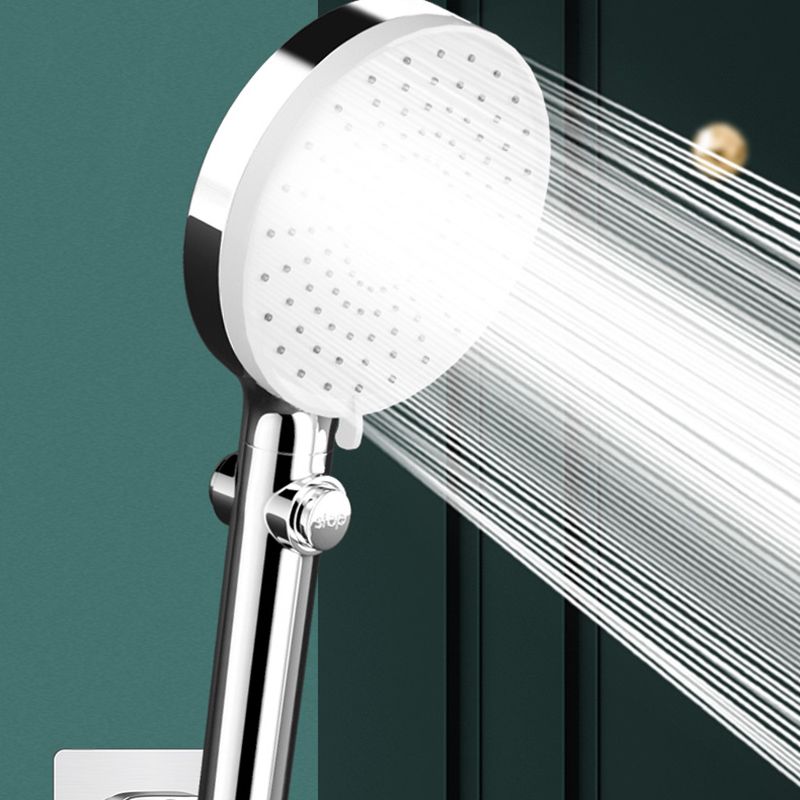 Sikunuo | Modern Shower Head Handheld Plastic Round Self-Cleaning Shower Head