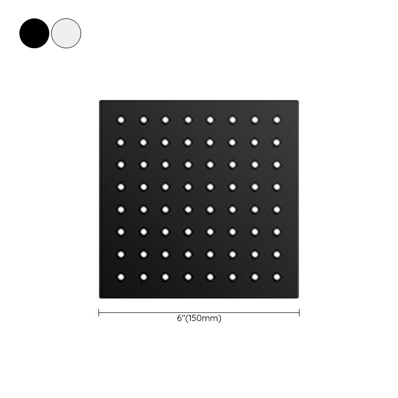 Sikunuo | Black round fixed shower head Modern design wall-mounted shower head