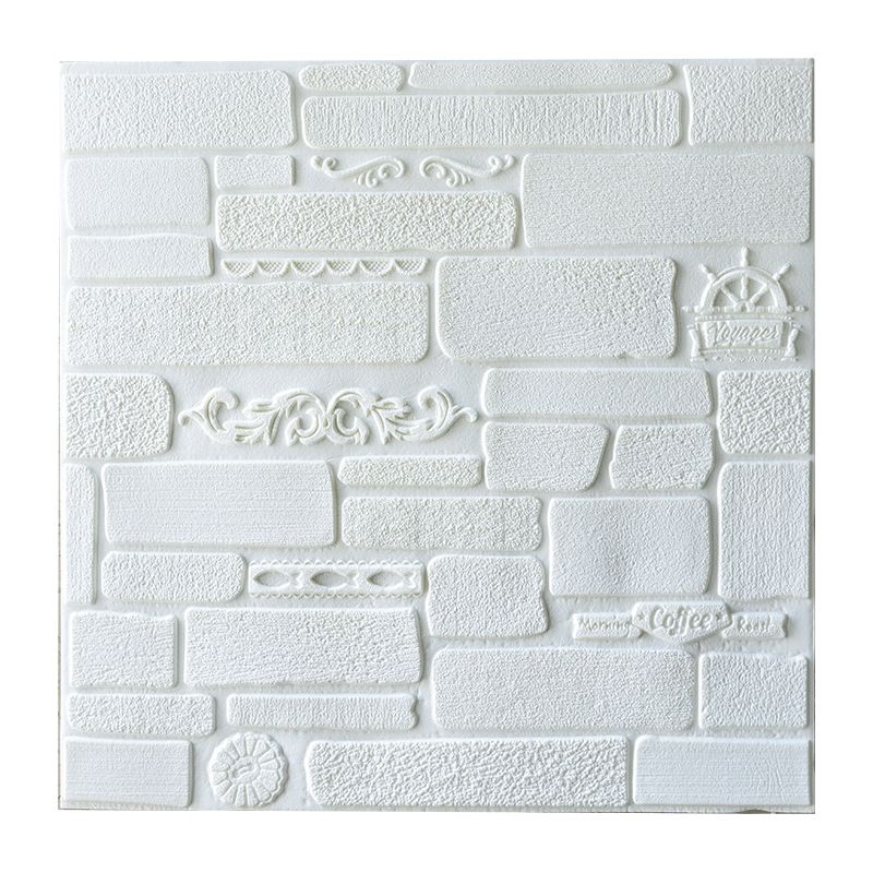 Sikunuo | Modern Wall Covering Peel and Stick Brick 3D Print Waterproof Wall Panel