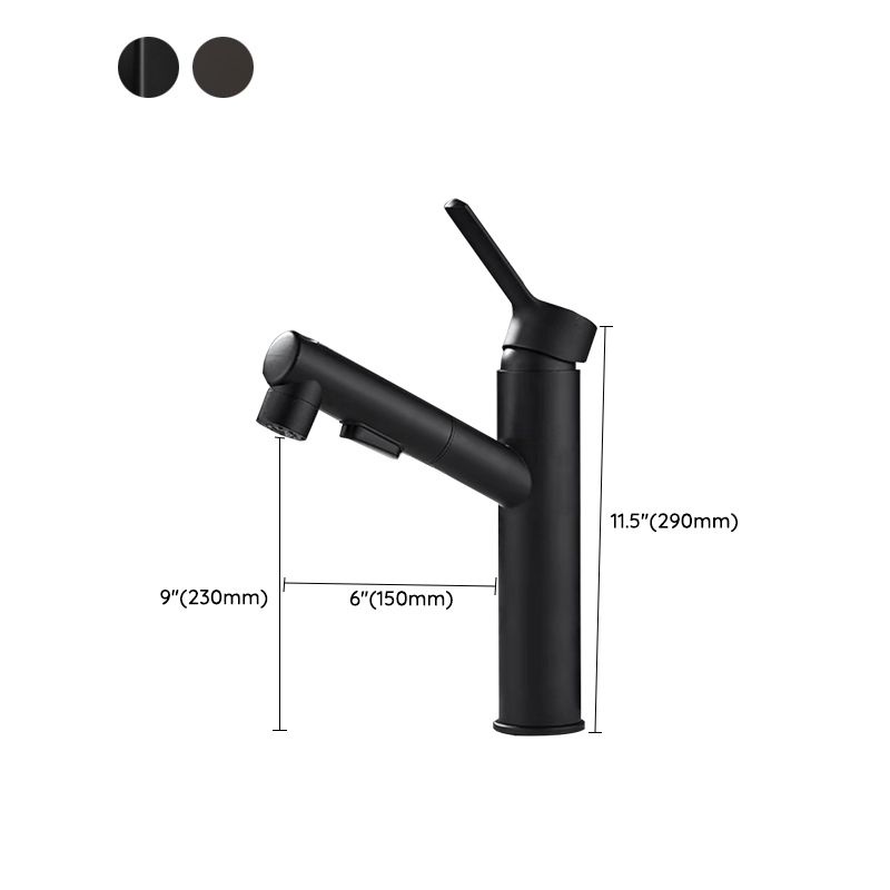 Sikunuo | Contemporary bathroom sink faucet single-handle swivel spout sink faucet