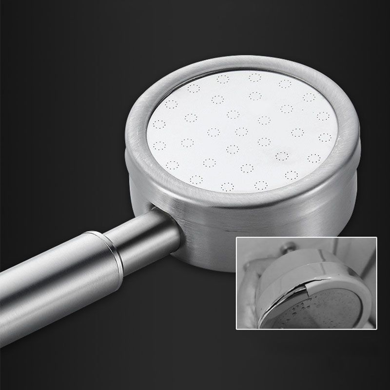 Sikunuo | Classic Shower Head Round Metal Handheld Shower Head in Silver