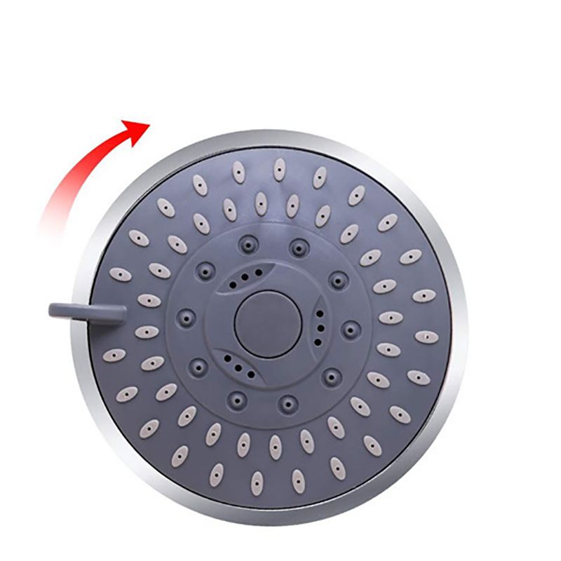 Sikunuo | 5 Sprays Shower Head Wall Mounted Silver Round Fixed Shower Head