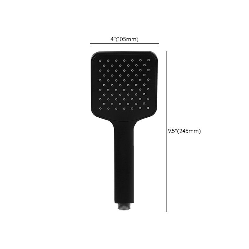 Sikunuo | Modern square matte black shower head rainfall shower head combo