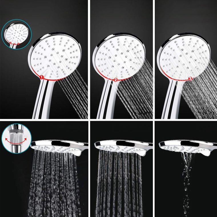 Sikunuo | Contemporary Dual Shower Head Square High Arc Shower Head Combination in Chrome