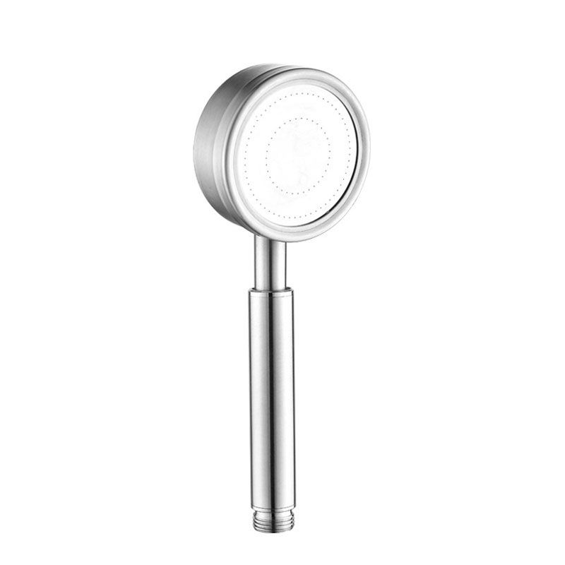 Sikunuo | Classic Shower Head Round Metal Handheld Shower Head in Silver