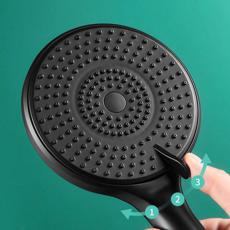 Sikunuo | Round Shower Head Plastic Handheld Shower with Adjustable Spray Pattern
