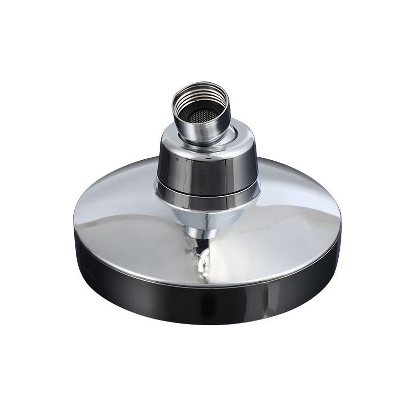 Sikunuo | Round Fixed Shower Head Traditional Style Metal 5-Inch Fixed Shower Head