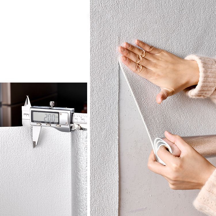 Sikunuo | Modern Tin Back Wall Cladding Texture Linen Roll Wall Ceiling Panel