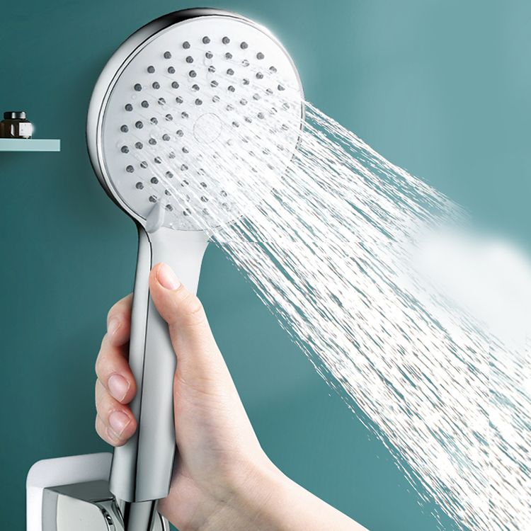 Sikunuo | Round Self-Cleaning Handheld Shower Adjustable Water Flow Wall Mounted Hand Shower