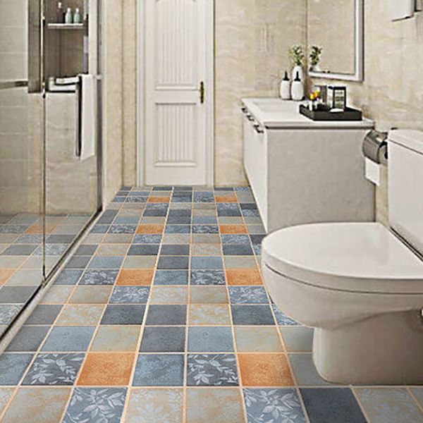 Sikunuo | Modern Vinyl Floor Geometric Pattern Self-Adhesive PVC Floor