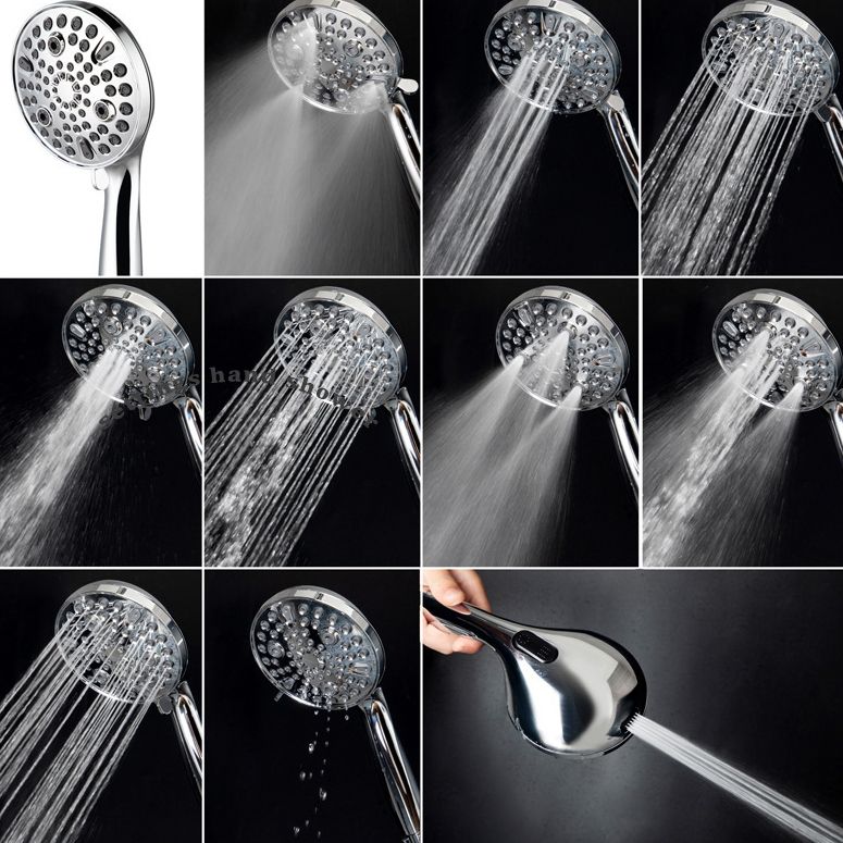 Sikunuo | Round Handheld Showerhead Plastic Water Efficient Showerhead