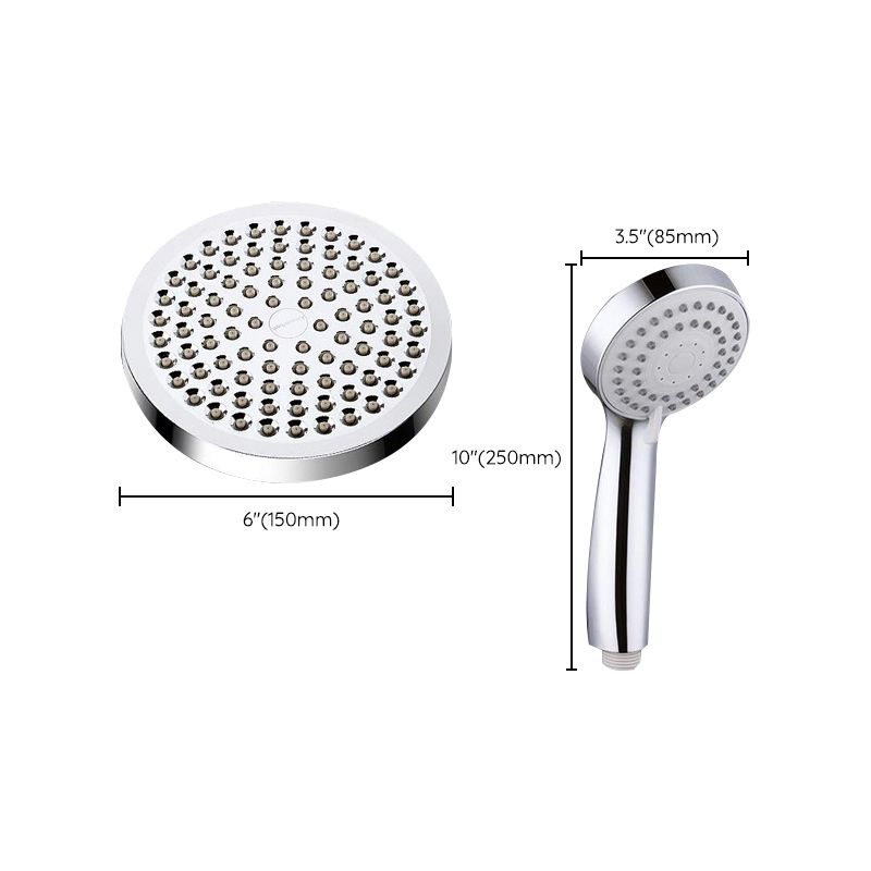 Sikunuo | Modern Dual Shower Head Square High Arc Shower Head Combination in Silver