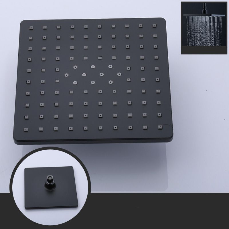 Sikunuo | Contemporary Style Shower Head Plastic Fixed Shower Head in Round and Square Shape