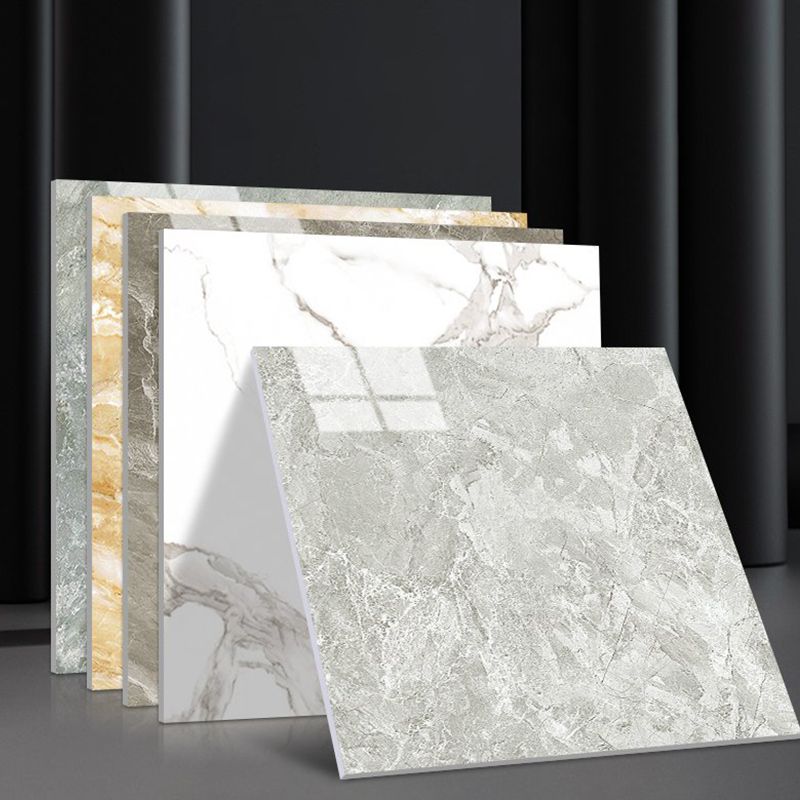 Sikunuo | Modern Peel and Stick Splash Guard PVC Rectangular Wallpaper for the Shower