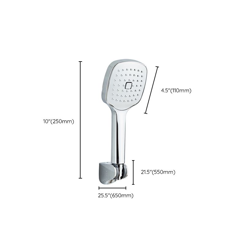 Sikunuo | Square Handheld Shower Head Modern Wall Mounted Handheld Shower Head