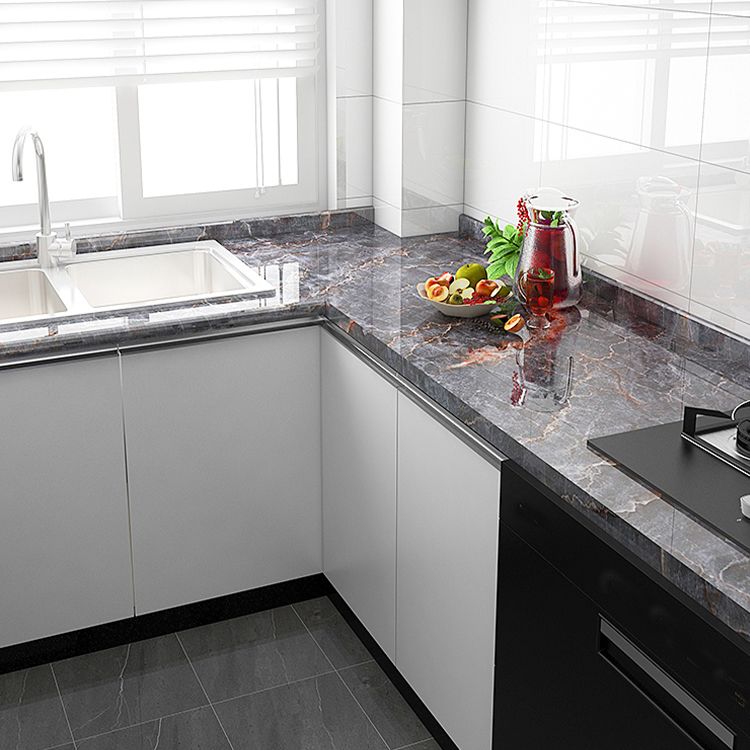 Sikunuo | Modern Peel & Stick Field Tiles Plastic Wallpaper for Kitchen Backsplash