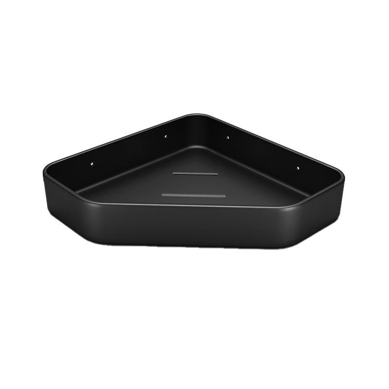 Sikunuo | Matt black bathroom accessories set Modern anti-rust 1/2/3-piece bathroom shelf