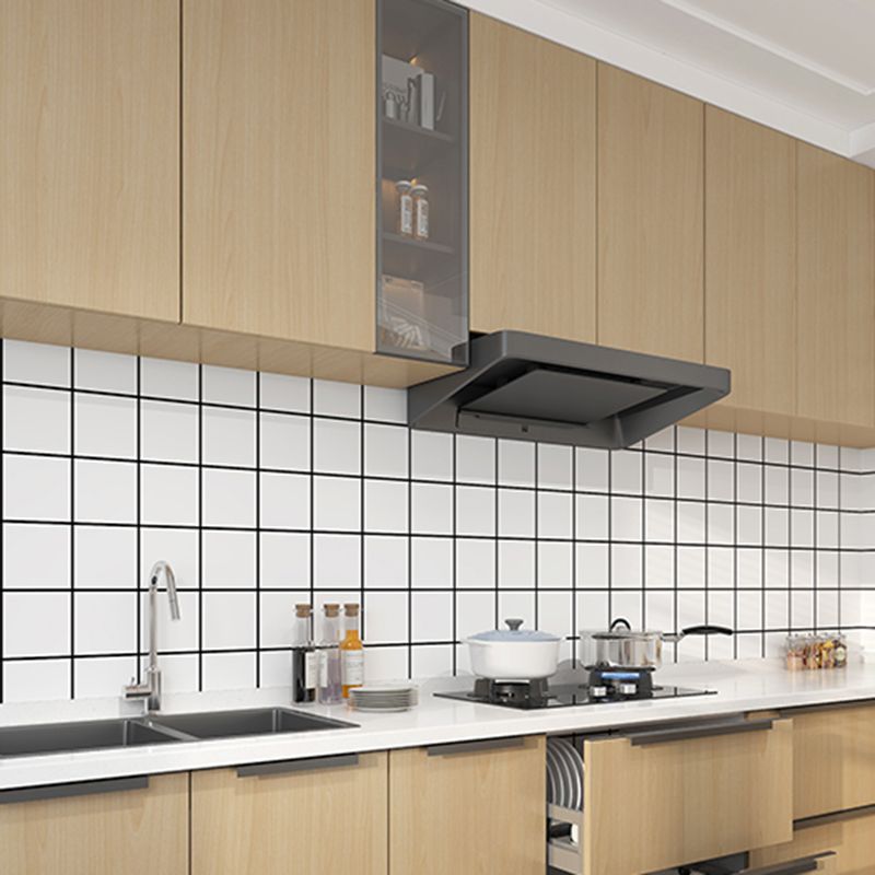 Sikunuo | Modern Peel and Stick Tile PVC Rectangular 10 Pack Peel & Stick Field Tile for the Kitchen