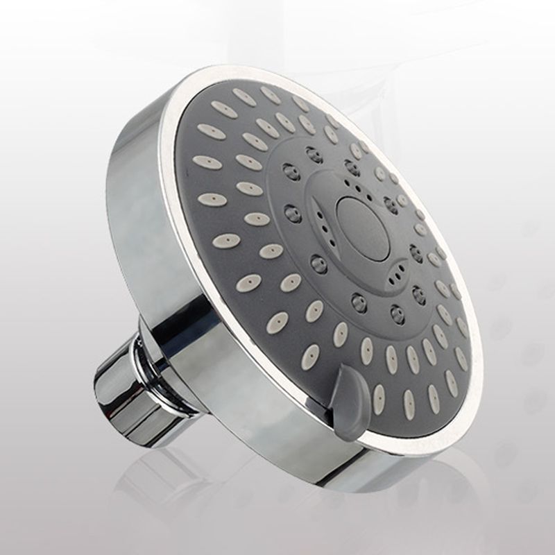 Sikunuo | Silver Round Fixed Shower Head Modern Style Wall Mount Shower Head