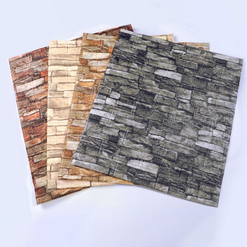 Sikunuo | Country House Wall Plank 3D Brick Bathroom Living Room Wall Panels Set of 2