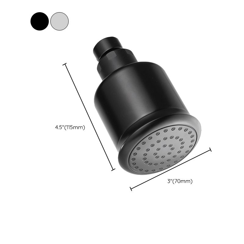 Sikunuo | Round shower head made of stainless steel in silver wall-mounted shower head
