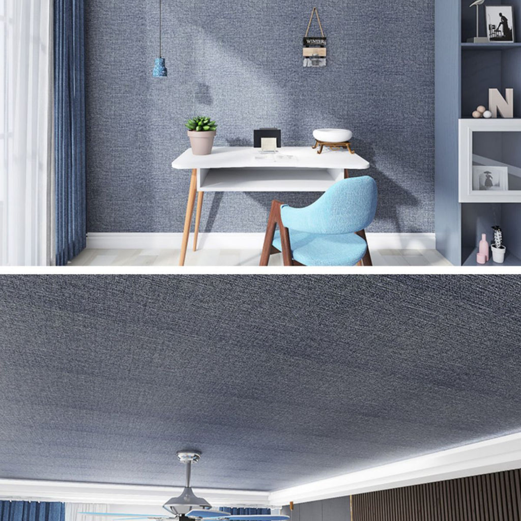 Sikunuo | Modern Tin Back Wall Cladding Texture Linen Roll Wall Ceiling Panel