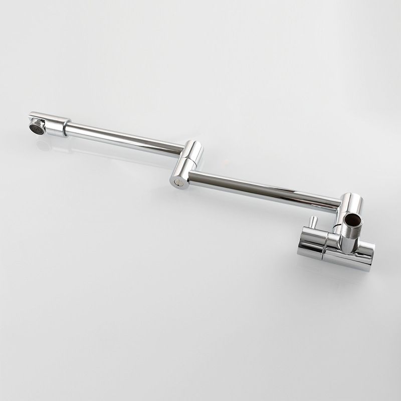 Sikunuo | Modern Pull-down Faucet Single Handle Wall Mounted Pot Filler Low Profile 1 Holder Filler