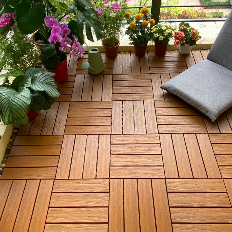 Sikunuo | Composite deck tile Solid Color Waterproof Patio Floor Tile