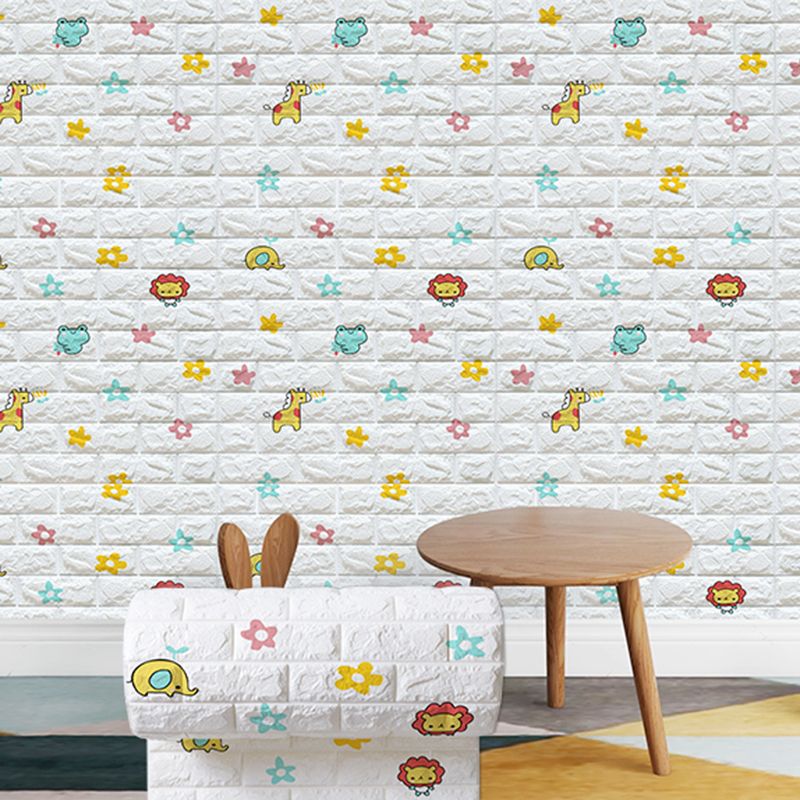 Sikunuo | Modern Cartoon Wall Covering Peel and Stick Wall Ceiling for Bedroom