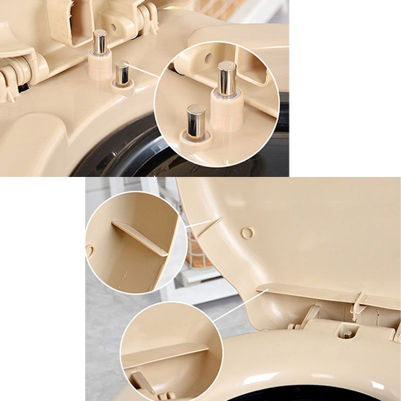 Sikunuo | Modern Plastic Floor-Mounted Toilet Bowl with Seat for the Bathroom
