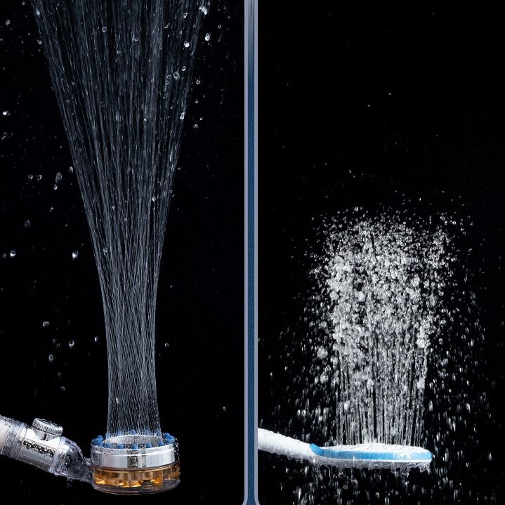 Sikunuo | Contemporary Handheld Supercharged Showerhead Round Turbo Spray Head