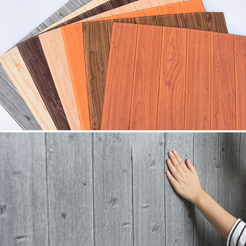 Sikunuo | PVC Wall Paneling Smooth Wall Indoor Living Room Planks Set of 2