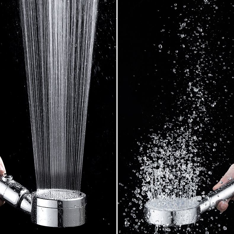 Sikunuo | Contemporary Handheld Showerhead Round 3 Setting Sprayhead in Silver