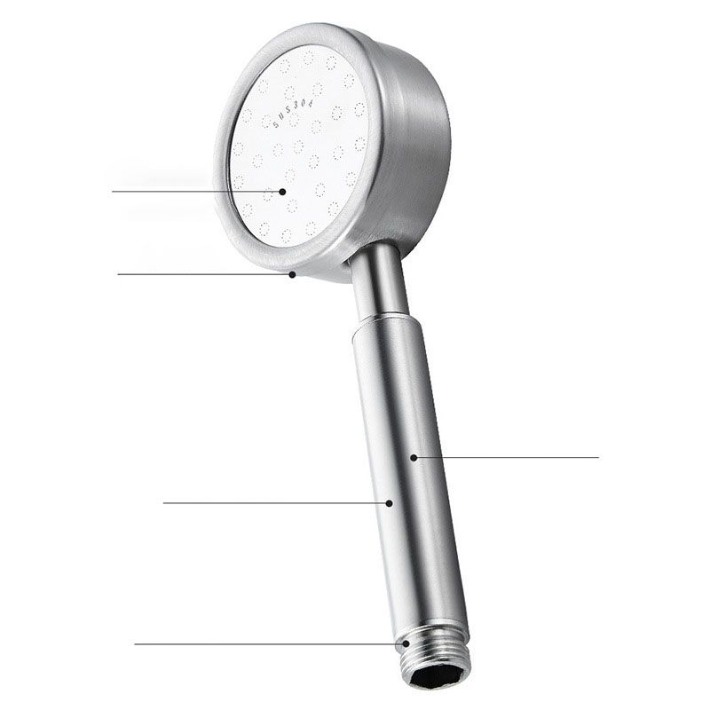 Sikunuo | Metal Handheld Showerhead Modern Solid Color Round Showerheads