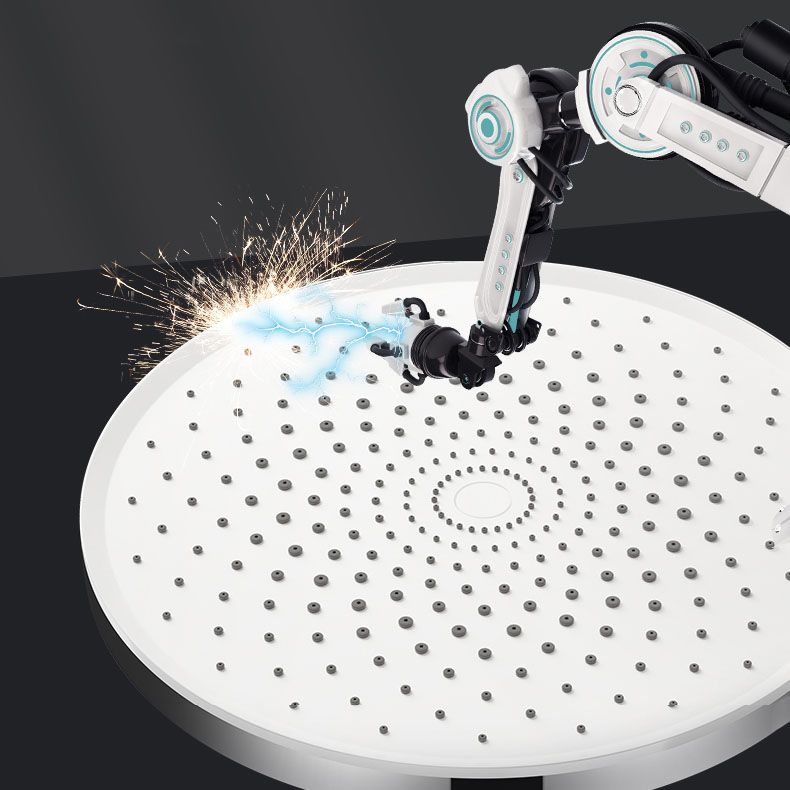 Sikunuo | Round Fixed Shower Head High Flow Aerated Wall Mount Shower Head