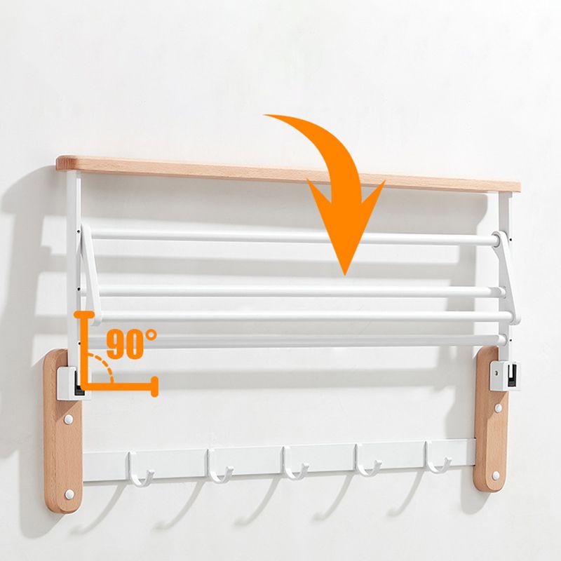 Sikunuo | White Bathroom Set Solid Wood & Aluminium Bathroom Accessories individually or as a set
