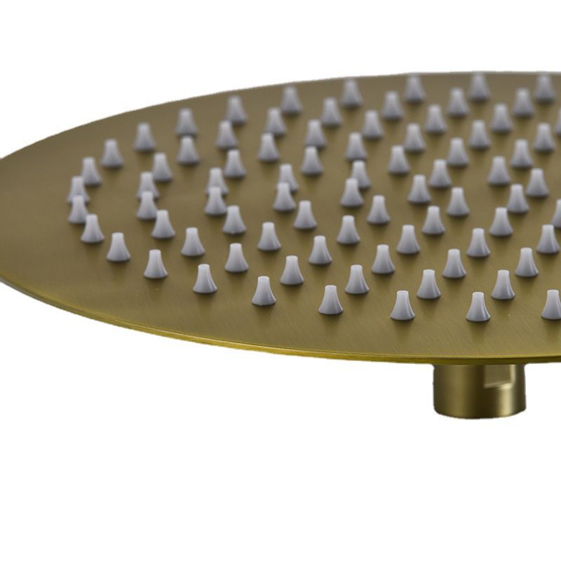 Sikunuo | Polished brass round fixed shower head stainless steel wall mounted shower head