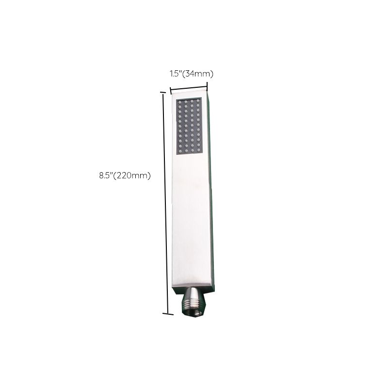 Sikunuo | Simple Rectangle Shower Head 304 Stainless Steel Hand Shower