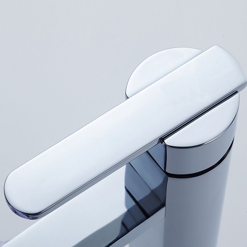 Sikunuo | Bathroom Faucet Brass Lever Handle Single Hole Sink Faucet