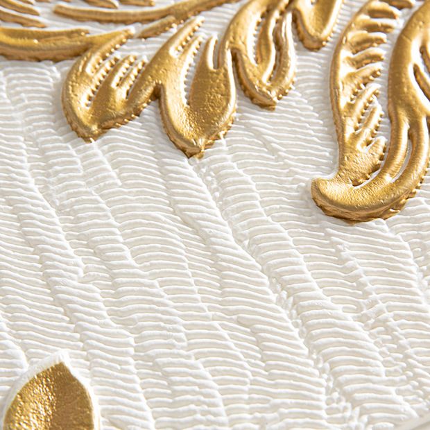 Sikunuo | Modern Wall Panel 3D Floral Print Peel and Stick Waterproof Wall Covering