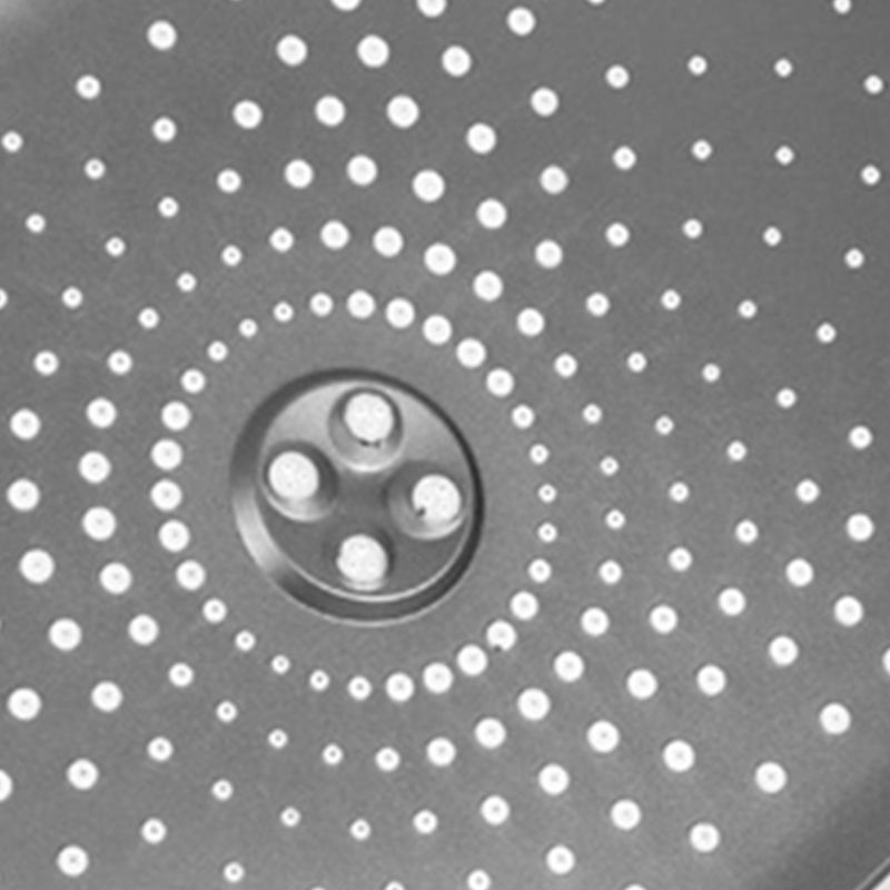 Sikunuo | Modern Gray Showerhead Combo Standard Spray Pattern Rectangular Large Showerhead